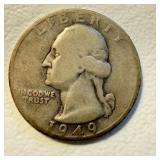 1949 D US Washington Quarternot common