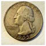 1955 D - US Washington Quarter