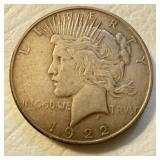 1922 US Silver Peace Dollar