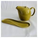 Russel Wright Chartreuse Teapot & Celery