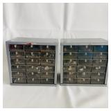 Set of 2 Old School Metal Organizers.