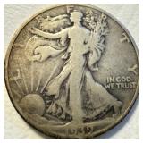 1939 S - US Walking Liberty Half Dollar