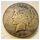 1935 S - US Silver Peace Dollar