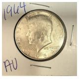 1964 US Kennedy Silver Half Dollar