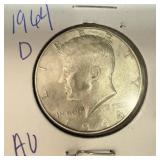 1964 D - US Kennedy Silver Half Dollar