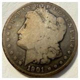 1901 S - US Silver Morgan Dollar