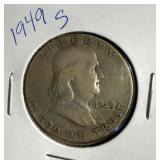 1949 S US Franklin Half Dollar