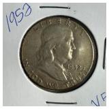 1952 US Franklin Half Dollar