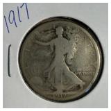 1917 US Walking Liberty half Dollar