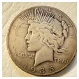 1935 S - US Silver Peace Dollar