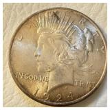 1924 US Silver Peace Dollar
