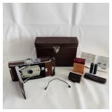 Vtg Polaroid Land Camera w/ Accessories
