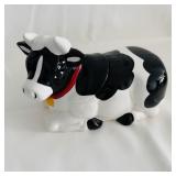 Vtg AMC Ceramic Holstein Cow Cookie Jar