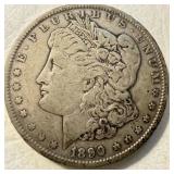 1890 US Silver Morgan Dollar