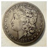 1883 US Silver Morgan Dollar