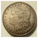 1904 US Silver Morgan Dollar