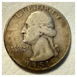 1951 S - US Washington Quarter