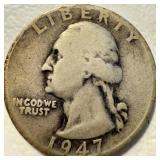 1947 D - US Washington Quarter