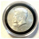 1964 US Kennedy Half Dollar AU