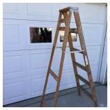 6 ft Wooden A-Frame Ladder