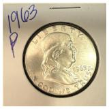1963 Franklin Half Dollar
