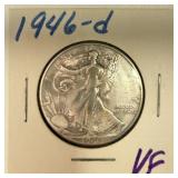 1946 D Walking Liberty Half Dollar