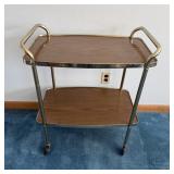 Mid Century Cosco Rolling Bar CartExcellent