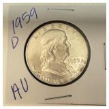 1959 D Franklin Half Dollar