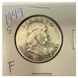 1949 S Franklin Half Dollar