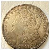 1921 D - US Silver Morgan Dollar