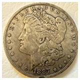 1887 O - US Silver Morgan Dollar