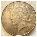 1923 S - US Silver Peace Dollar