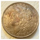 1887 US Silver Morgan Dollar
