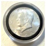 1964 US Kennedy Half Dollar AU