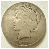1927 D - US Silver Peace Dollar