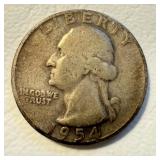 1954 US Washington Quarter