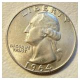 1964 D US Washington Quarter