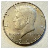 1964 D US Kennedy Half Dollar