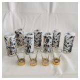 Vtg Briard 'Forbidden Fruit' Highball Glasses