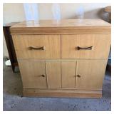 Mid Century Modern Storage Cabinet w/ Hidden