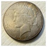 1923 S - US Silver Peace Dollar