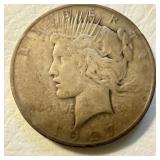 1927 D - US Silver Peace Dollar