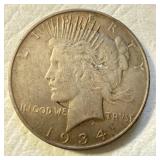 1934 D - US Silver Peace Dollar