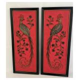 Mid Century Modern Coventry Ware Peacock Wall Art