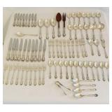 77 Pc Vintage 1944 Easterling Sterling Flatware &