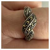 VTG Sterling .925 Twisted Leaf Ring. Pace Set