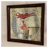 VTG 1979 Miller High Life. 'Girl in the Moon' Bar