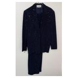 VTG Authentic Gianfranco Ferre' Navy Sequin
