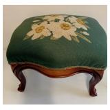 VTG Needlepoint Footstool