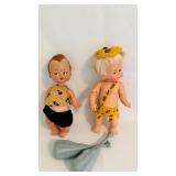 Vtg 1960's Bamm-Bamm Rubble & Pebbles Flintstone